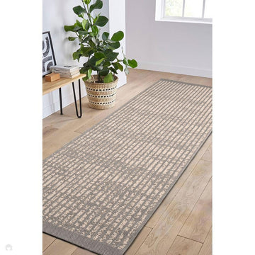 County Hatch Grey In-Outdoor Flatweave Runner-Melrose-Rug Love - The Most Loved Rug Store